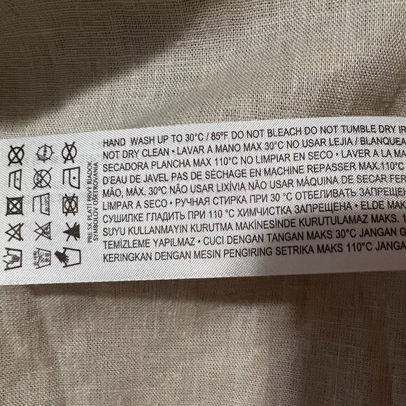 NEW- MANGO Linen Maxi Dress V-Neck, S - Picture 10 of 11